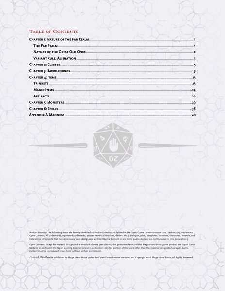 Lovecraft Handbook (PDF)